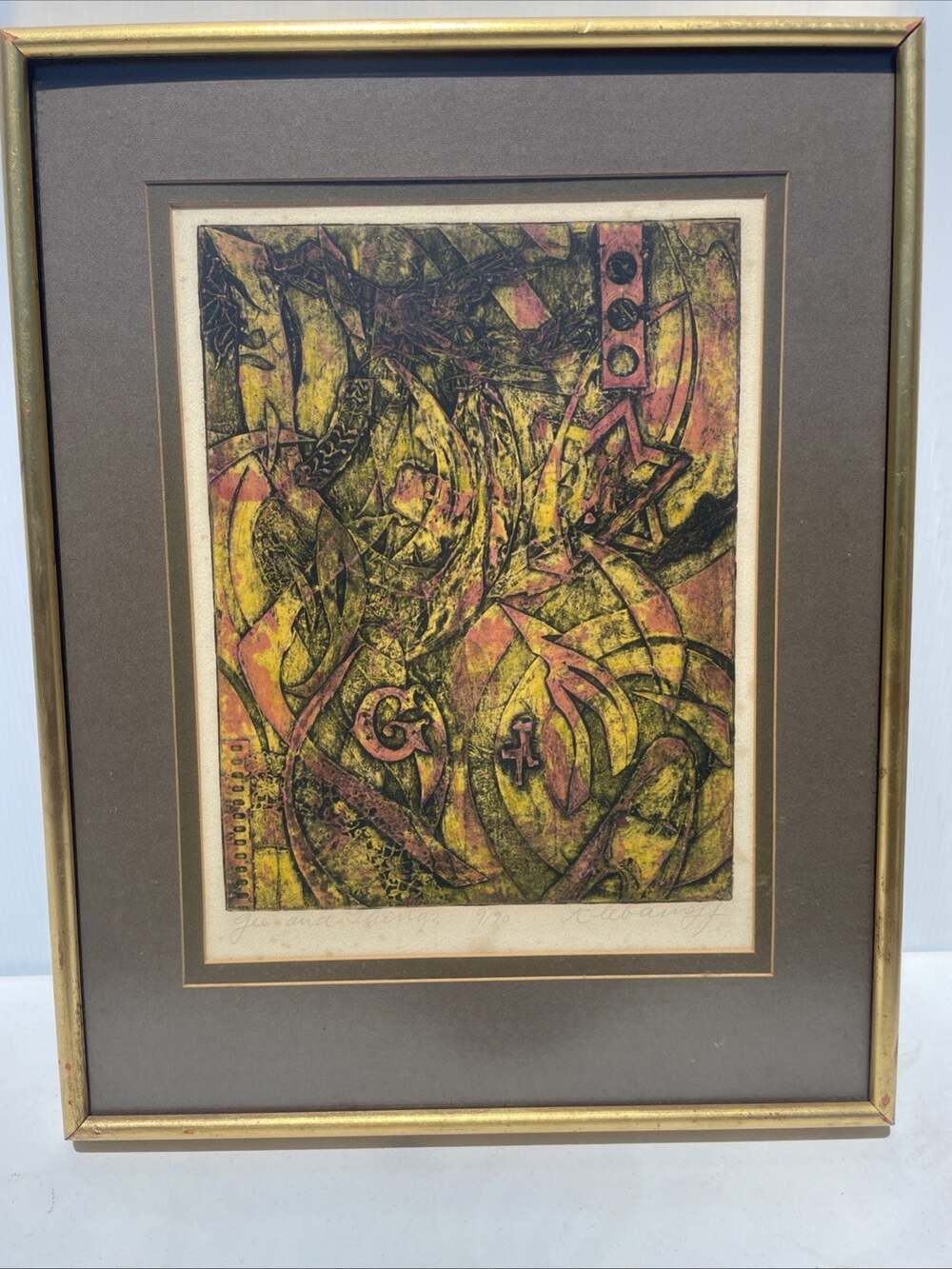 Klebanoff? Signed Print “ Gee And Things” 9/70 12x16